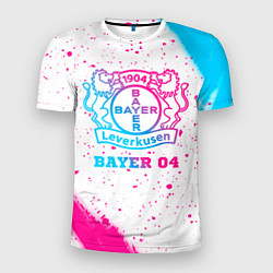 Футболка спортивная мужская Bayer 04 neon gradient style, цвет: 3D-принт