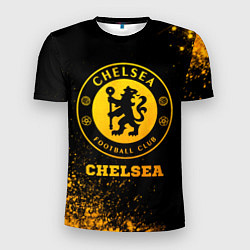 Мужская спорт-футболка Chelsea - gold gradient