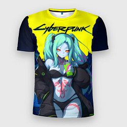 Мужская спорт-футболка Ребекка - бегущие по краю