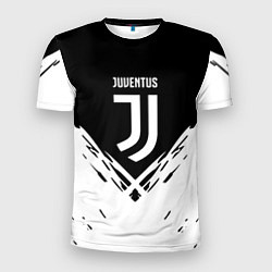 Футболка спортивная мужская Juventus sport geometry fc club, цвет: 3D-принт