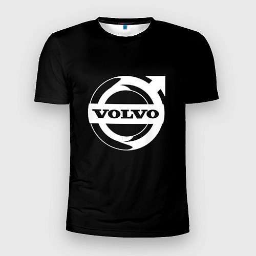 Мужская спорт-футболка Volvo white logo / 3D-принт – фото 1