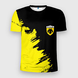 Футболка спортивная мужская AEK sport color yellow, цвет: 3D-принт