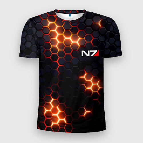Мужская спорт-футболка N7 mass effect logo / 3D-принт – фото 1