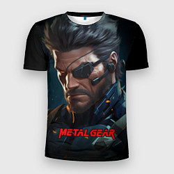 Мужская спорт-футболка Веном Снейк из игры Metal gear