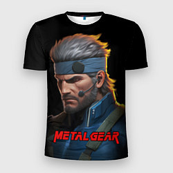 Мужская спорт-футболка Веном Снейк из игры Metal gear