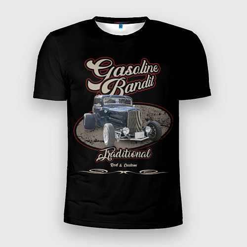 Мужская спорт-футболка Gasoline bandit / 3D-принт – фото 1