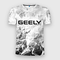 Мужская спорт-футболка Geely white graphite