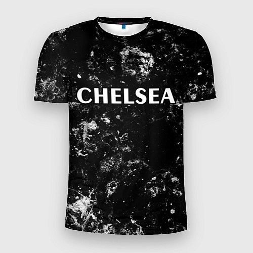 Мужская спорт-футболка Chelsea black ice / 3D-принт – фото 1