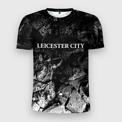 Футболка спортивная мужская Leicester City black graphite, цвет: 3D-принт