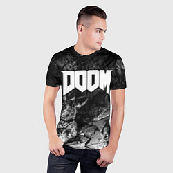 Футболка спортивная мужская Doom black graphite, цвет: 3D-принт — фото 2