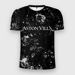 Футболка спортивная мужская Aston Villa black ice, цвет: 3D-принт
