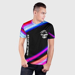 Футболка спортивная мужская Goblin Slayer speed anime lights, цвет: 3D-принт — фото 2