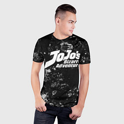 Футболка спортивная мужская JoJo Bizarre Adventure black ice, цвет: 3D-принт — фото 2