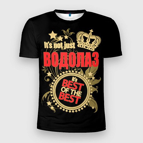 Мужская спорт-футболка Водолаз - лучший из лучших / 3D-принт – фото 1