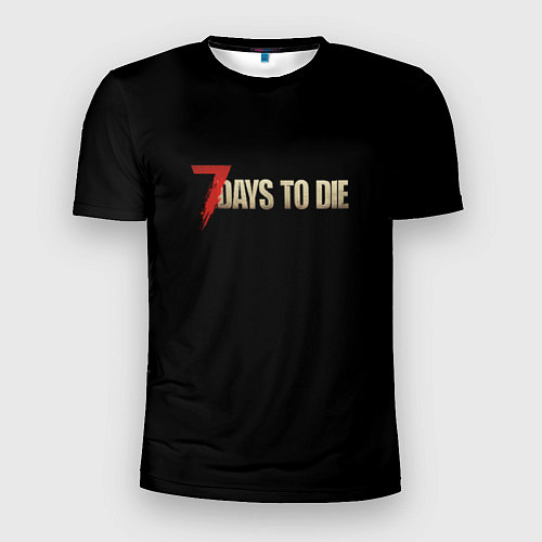 Мужская спорт-футболка 7 days to die logo / 3D-принт – фото 1