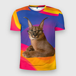 Футболка спортивная мужская Мем кот Шлепа, цвет: 3D-принт