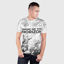 Футболка спортивная мужская Bring Me the Horizon white graphite, цвет: 3D-принт — фото 2