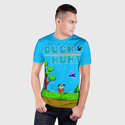 Футболка спортивная мужская Duck hunt dog, цвет: 3D-принт — фото 2