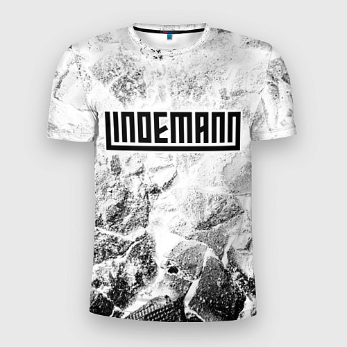 Мужская спорт-футболка Lindemann white graphite / 3D-принт – фото 1