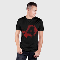 Футболка спортивная мужская Left 4 Dead logo красный, цвет: 3D-принт — фото 2