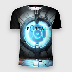 Футболка спортивная мужская Portal logo game, цвет: 3D-принт