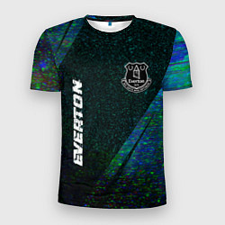 Футболка спортивная мужская Everton glitch blue, цвет: 3D-принт