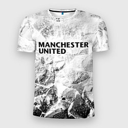 Футболка спортивная мужская Manchester United white graphite, цвет: 3D-принт