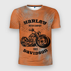 Футболка спортивная мужская Harley Davidson - Moto, цвет: 3D-принт