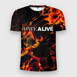 Мужская спорт-футболка Date A Live red lava
