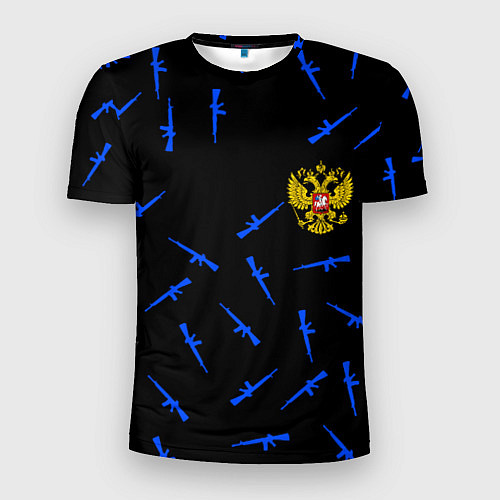 Мужская спорт-футболка Армейский стиль герб / 3D-принт – фото 1