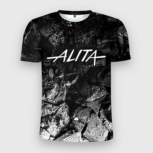Мужская спорт-футболка Alita black graphite / 3D-принт – фото 1