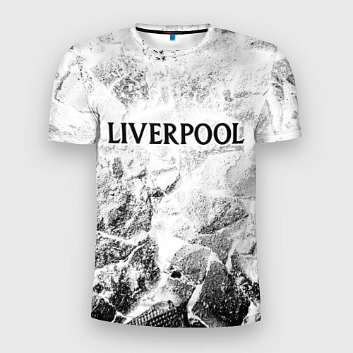 Мужская спорт-футболка Liverpool white graphite / 3D-принт – фото 1