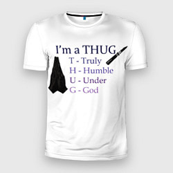 Мужская спорт-футболка Im a thug