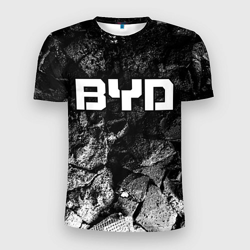 Мужская спорт-футболка BYD black graphite / 3D-принт – фото 1