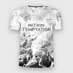 Футболка спортивная мужская Within Temptation white graphite, цвет: 3D-принт