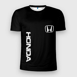 Футболка спортивная мужская Honda white logo auto, цвет: 3D-принт