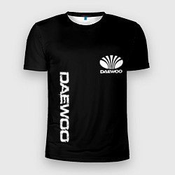 Мужская спорт-футболка Daewoo logo white