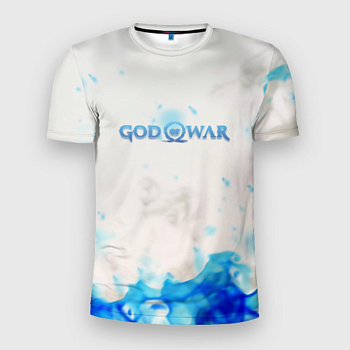 Мужская спорт-футболка Война богов синий огонь олимпа / 3D-принт – фото 1