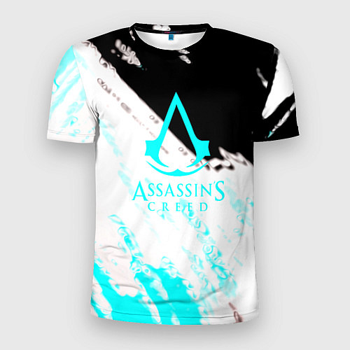 Мужская спорт-футболка Assassins Creed краски текстура / 3D-принт – фото 1