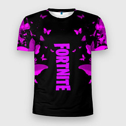 Мужская спорт-футболка Fortnite buterfly neon