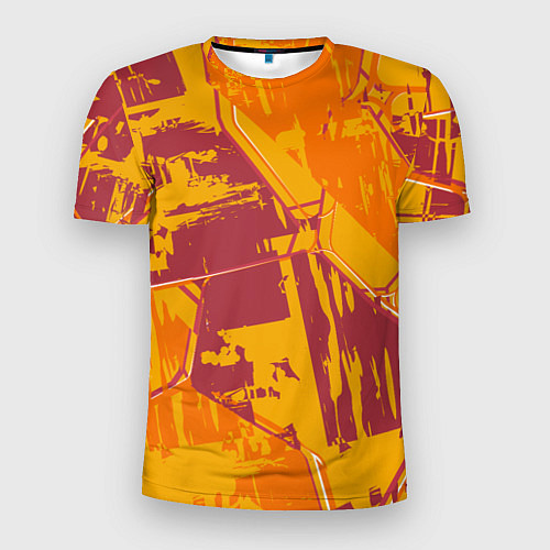 Мужская спорт-футболка Яркий абстрактный паттерн для спорта / 3D-принт – фото 1