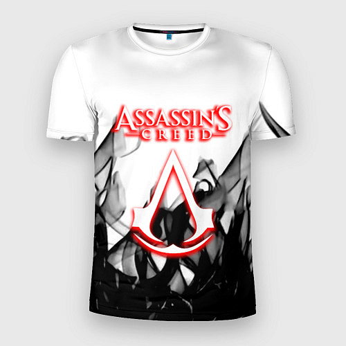 Мужская спорт-футболка Assassins Creed огненное лого гейм / 3D-принт – фото 1