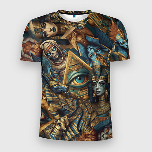 Мужская спорт-футболка Фараон Клеопатра и Божества древнего Египта / 3D-принт – фото 1