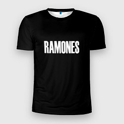 Мужская спорт-футболка Ramones white logo