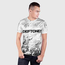 Футболка спортивная мужская Deftones white graphite, цвет: 3D-принт — фото 2