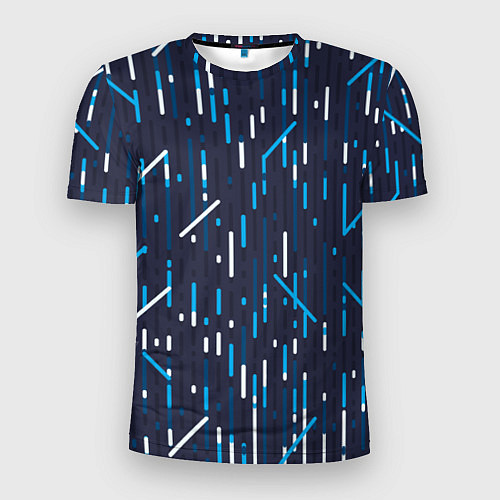 Мужская спорт-футболка Паттерн геометрическая абстракция / 3D-принт – фото 1