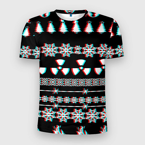 Мужская спорт-футболка Stalker glitch game / 3D-принт – фото 1