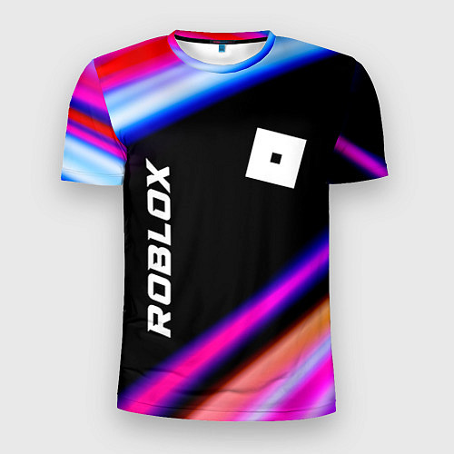 Мужская спорт-футболка Roblox speed game lights / 3D-принт – фото 1