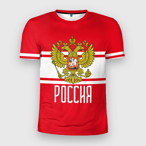 Мужская спорт-футболка Герб Российской Федерации / 3D-принт – фото 1