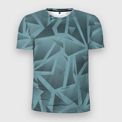 Футболка спортивная мужская Абстракция разбитое стекло, цвет: 3D-принт